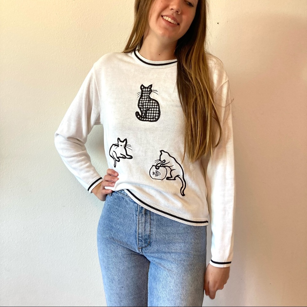 Adorable cat lover sweater